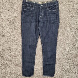 Paige Skyline Womens Dark Wash Skinny Jeans Size 28 Waist‎ 30 Inseam 29 Rise 8